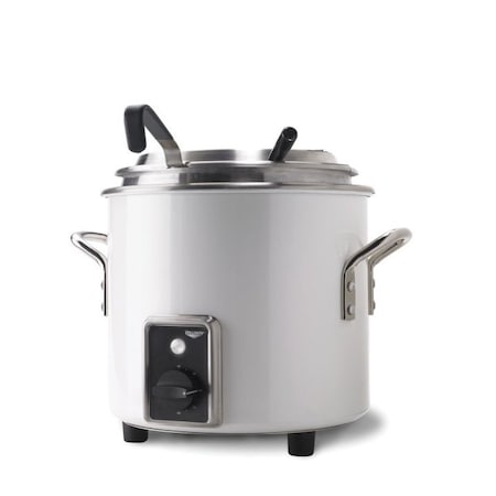Vollrath Co Vollrath Retro Stock Pot Kettle Rethermalizer, 11 Quart, Pearl White Finish 7217250